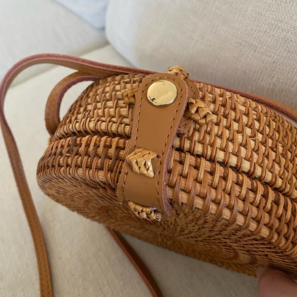 Urban Outfitters Circle Straw Crossbody Bag - Picture 4 of 5